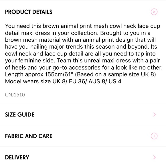 Pretty little thing floral lace cup maxi US 6 NWT - Picture 2 of 6